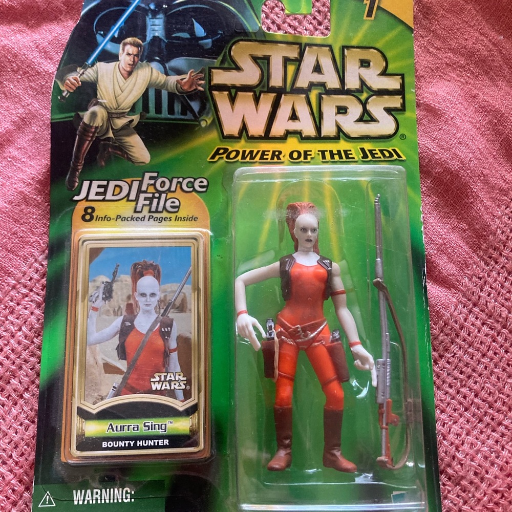 Star Wars Aurra Sing Figure with Red Outfit and White Skin